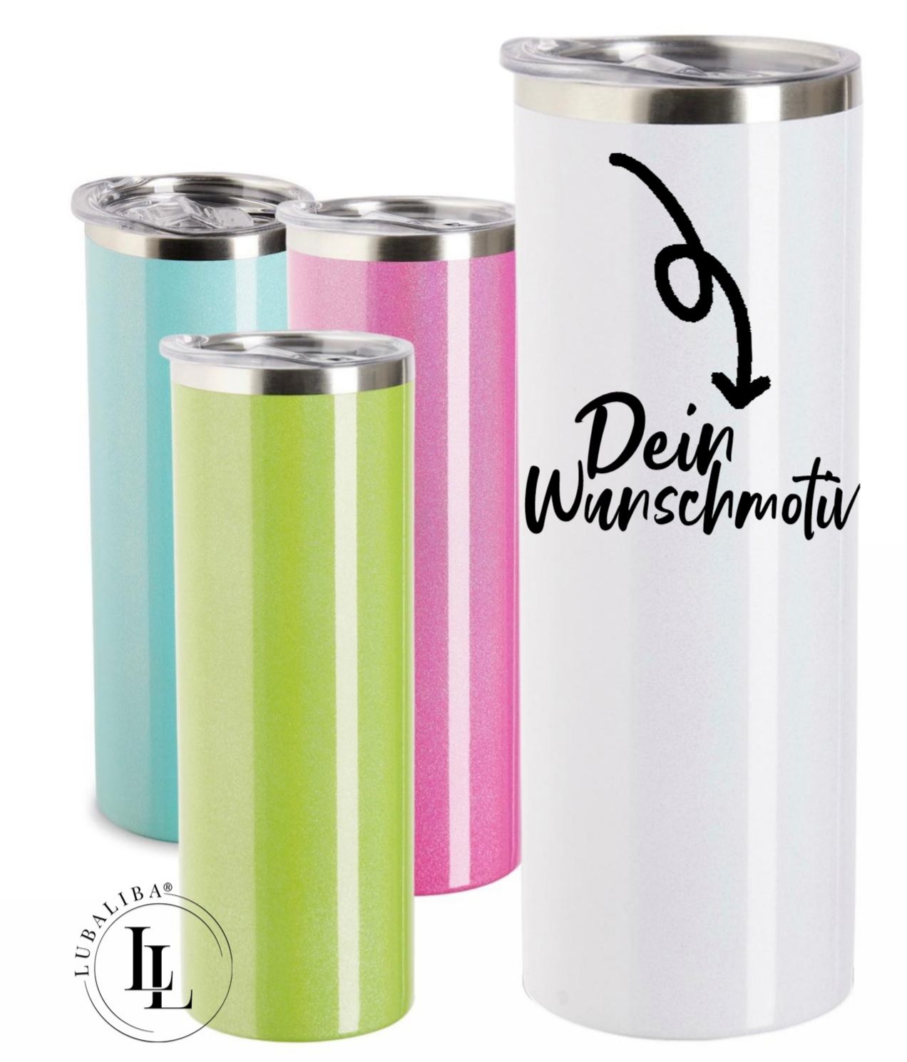 Edelstahl TUMBLER – personalisierbar mit Wunschmotiv